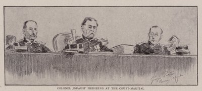 Colonel Jouaust Presiding at the Court-Martial by Charles Paul Renouard